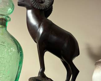 Hand carved ram