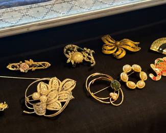 Pins, brooches