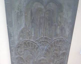 Art decco, metal wall art