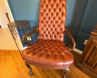 Ethan Allen tufted chair