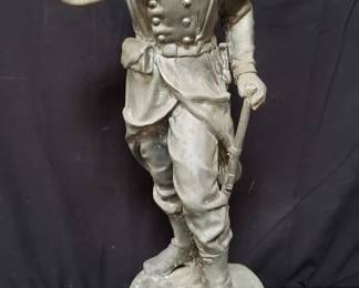 Lot # : 448 - Vintage spelter soldier figurine