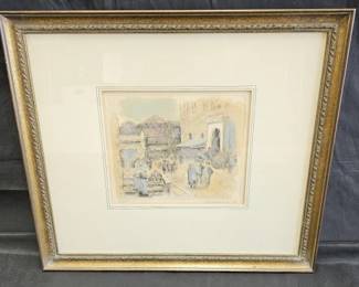 Lot # : 515 - Vintage etching by Ira Moscowitz titled :