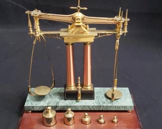 Lot # : 85 - 150th anniversary gold rush balance scale