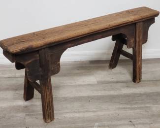 Lot # : 873 - Antique handmade narrow bench