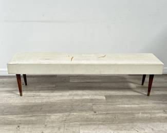 Lot # : 512a - Mid-century upholstered bench