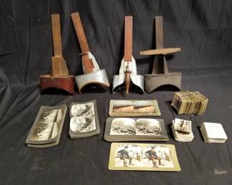 Lot # : 311 - Group of stereoscopes with images