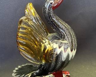 Lot # : 502z - Vintage Murano-style art glass bird