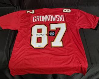 Lot # : 616c - Signed Rob Gronkowski Tampa Bay Buccaneers