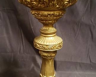 Lot # : 332 - Brass cherub candle holder
