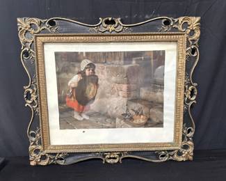 Lot # : 31 - Pabst Brewing Co., antique lithograph "Baby’s