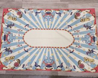 Lot # : 775 - Restoration Hardware circus tablecloth