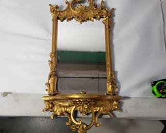 Lot # : 575 - Vintage wood gilt mirror