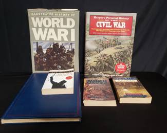 Lot # : 393 - Box of war books