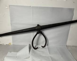 Lot # : 374 - Antique railroad tie tongs