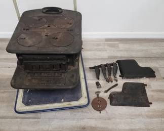 Lot # : 662 - Antique wrought iron stove