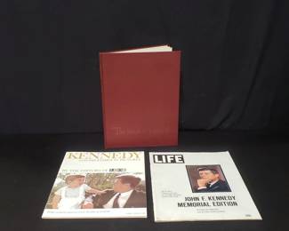 Lot # : 738 - Vintage Kennedy memorabilia - 2 magazines & a book