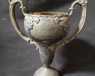 Lot # : 874 - Antique German etched silver plated trophy