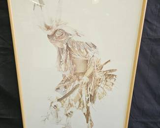 Lot # : 508 - Vintage print on poster board by David Ramos