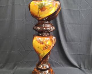 Lot # : 728 - Weller jardiniere & pedestal, unmarked