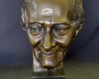 Lot # : 513 - Vintage Bronze Darte Ribeiro bust sculpture