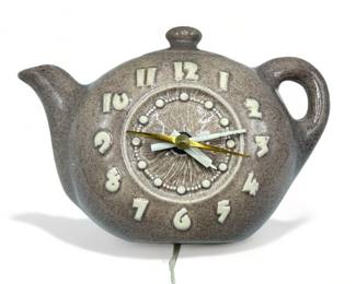 Lot # : 563a - Mid-century Sessions ceramic teapot wall clock