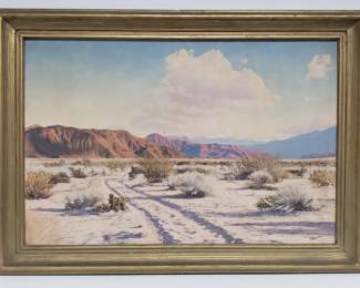 Lot # : 806 - "A Road Of Yesterday" print on board