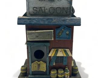 Lot # : 518a - Sal’s Saloon wooden birdhouse, 10 1/2” h.