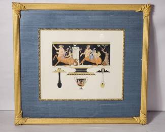Lot # : 650d - Vintage Greek hand-colored lithograph