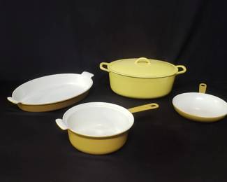 Lot # : 523 - Group of vintage Dutch oven Descoware, Belgium
