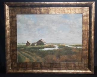 Lot # : 843 - Signed oil painting on canvas