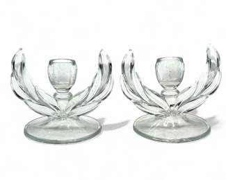 Lot # : 541a - Pair of vintage Indiana glass Willow