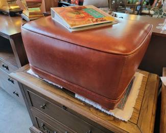 Stickley Leather Foot Stool