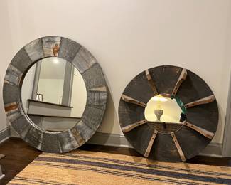 Metal and Wood Mirrors