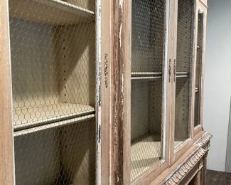 French Country Hutch with Beautiful Wood Detailing