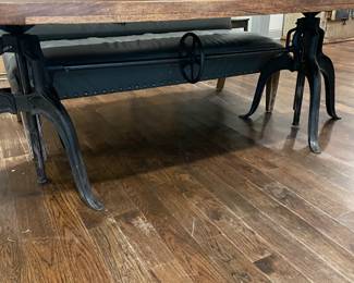 Large  Wood and Iron Kitchen or Dining Room Table