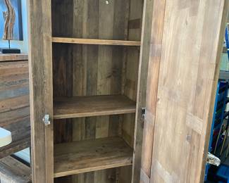 Unique Wood Cabinet with Shelving - A One of A Kind