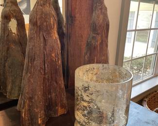 Stunning Decor Items  - Wood And Mercury Glass