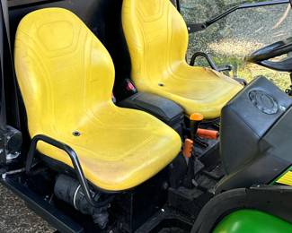 DIESEL JOHN DEERE GATOR 855D 4X4 SIDE-BY-SIDE WITH DUMP BED | 855D John Deere side-by-side with enclosed cab with glass doors, power steering, four-wheel-drive, dump bed 10,179 miles no warning lights. All systems appear to function some accessory wires battery mounting in the front for a plow.

If you are interested in seeing the gator please email, call, or text Alex the Auction Manager alex@aces.net / (475) 500-7075