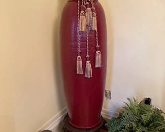 Asian Vase on Pedestal in Formal LR