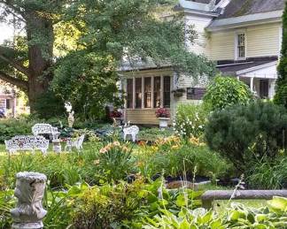 Garden Statuary by the Pond