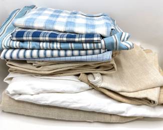 Vintage French Linens: Pillow Covers, Napkins, Sheet & Fabrics, Purchased In Provence
Lot #: 85