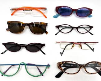 8 Pairs Reading & Sunglasses: Selima, Gail Spence, Biolight, Bada, Calvin Klein, Optic Studio & Theo With Case
Lot #: 142
