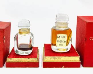 2 Givenchy L'Interdit Vintage 1970s Perfume Bottles In Original Boxes: Larger Is 54 ML & Barely Used
Lot #: 21