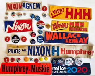 Political Buttons & Bumper Stickers, As Old As 1970s
Lot #: 98