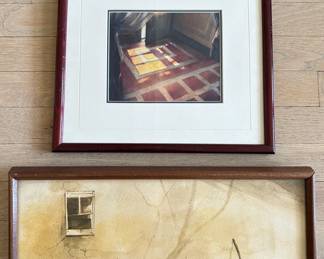 Jerry Seagle Original Watercolor Painting "Tree Branch Shadow" & Original Watercolor Of Interior
Lot #: 146