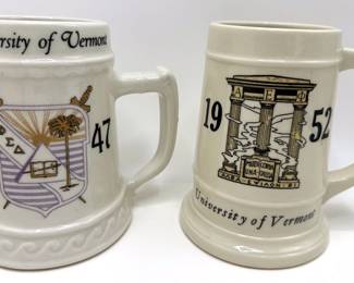 2 University Of Vermont Personalized Beer Mugs, Class Of 1947 & 1952, Edie & Howie
Lot #: 186