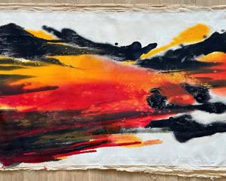 966 Large Original Painting On Canvas, Signed M.S., Unframed
Lot #: 148