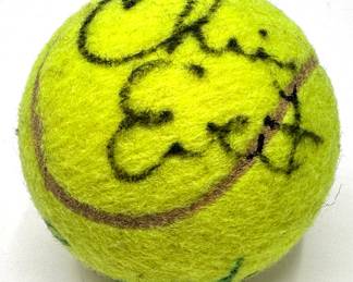 Chris Evert Signed Poster & Tennis Ball Signed By Chris Evert & Rod Laver
Lot #: 62