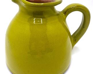 Vintage French Hand Made Glazed Stoneware Pitcher, Purchased In Provence
Lot #: 93