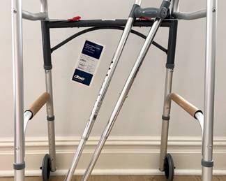 New With Tags Drive Folding Walker & Pair Of Crutches
Lot #: 199